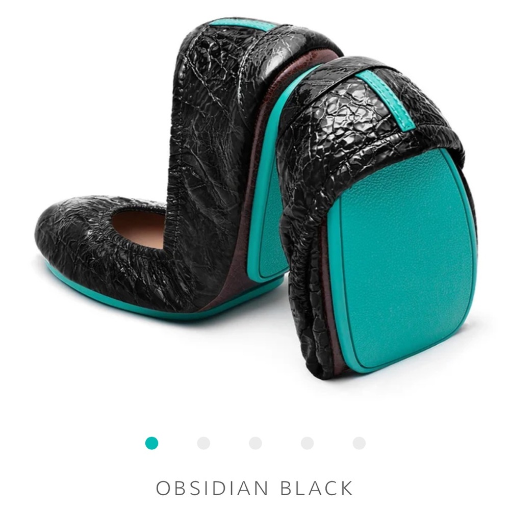 NWT Tieks Ballet Flat Obsidian Black Size 6